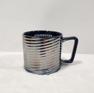Starbucks 2020 Limited Edition Iridescent Navy Blue Luster Swirl Mug 12 Oz